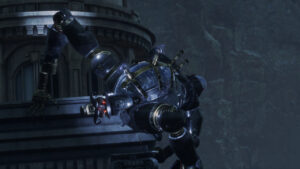 Lies of P how to beat the Scrapped Watchman: The Scrapped Watchman arrives at City Hall.