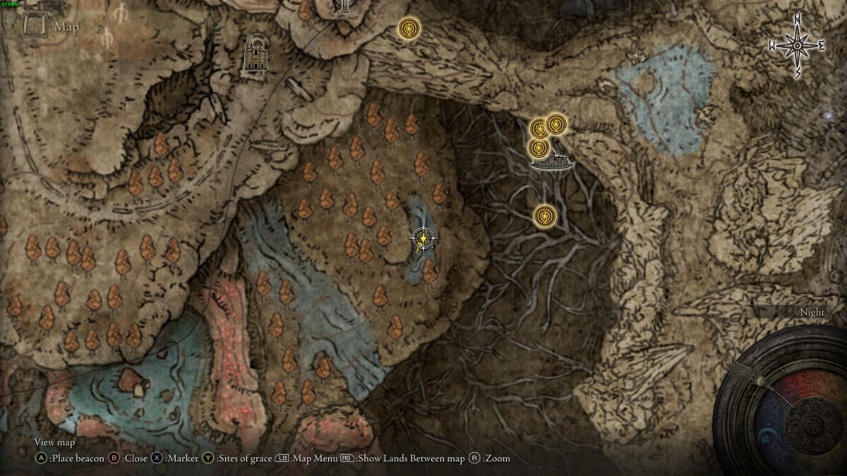 Elden Ring Shadow of the Erdtree Lightning Perfume Bottle build: realm of shadow map.