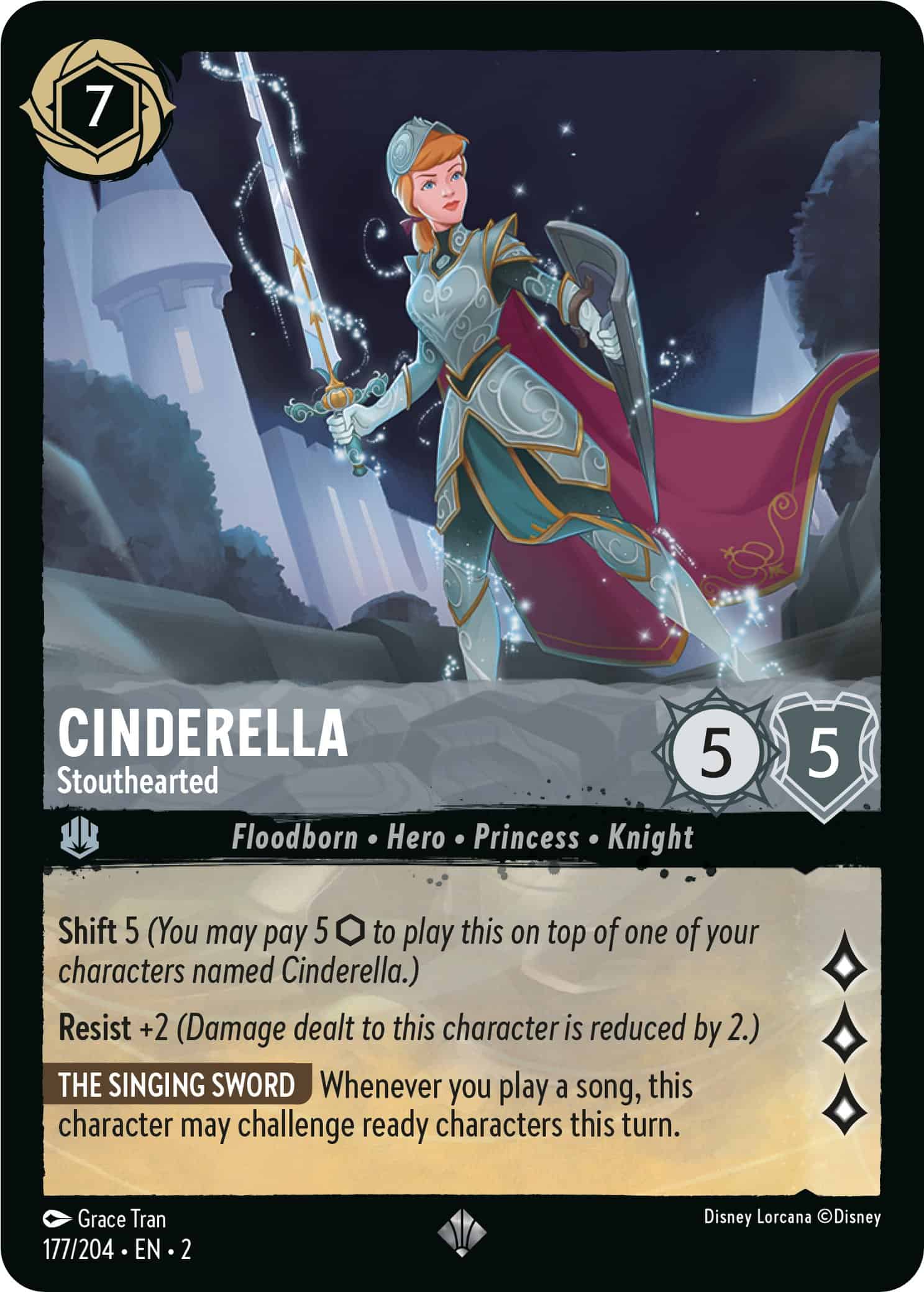 Cinderella from Disney Lorcana Rise of the Floodborn