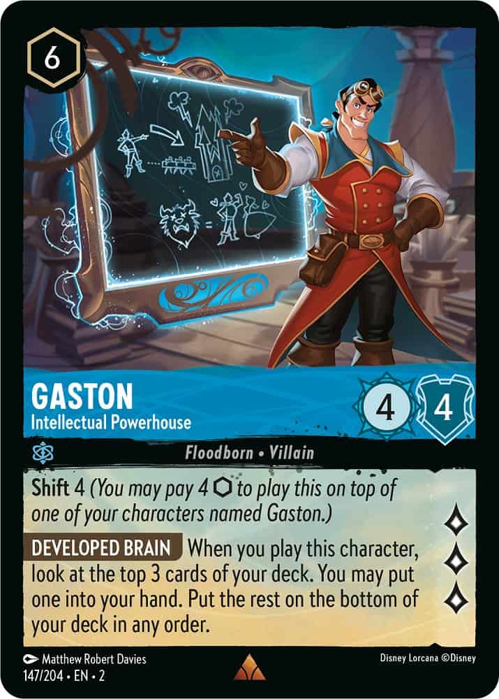 Gaston from Disney Lorcana Rise of the Floodborn