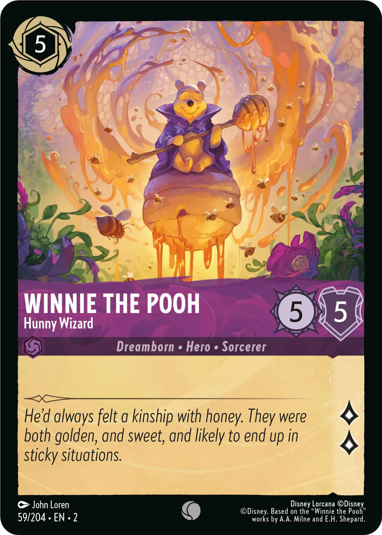 Winnie the Pooh from Disney Lorcana Rise of the Floodborn
