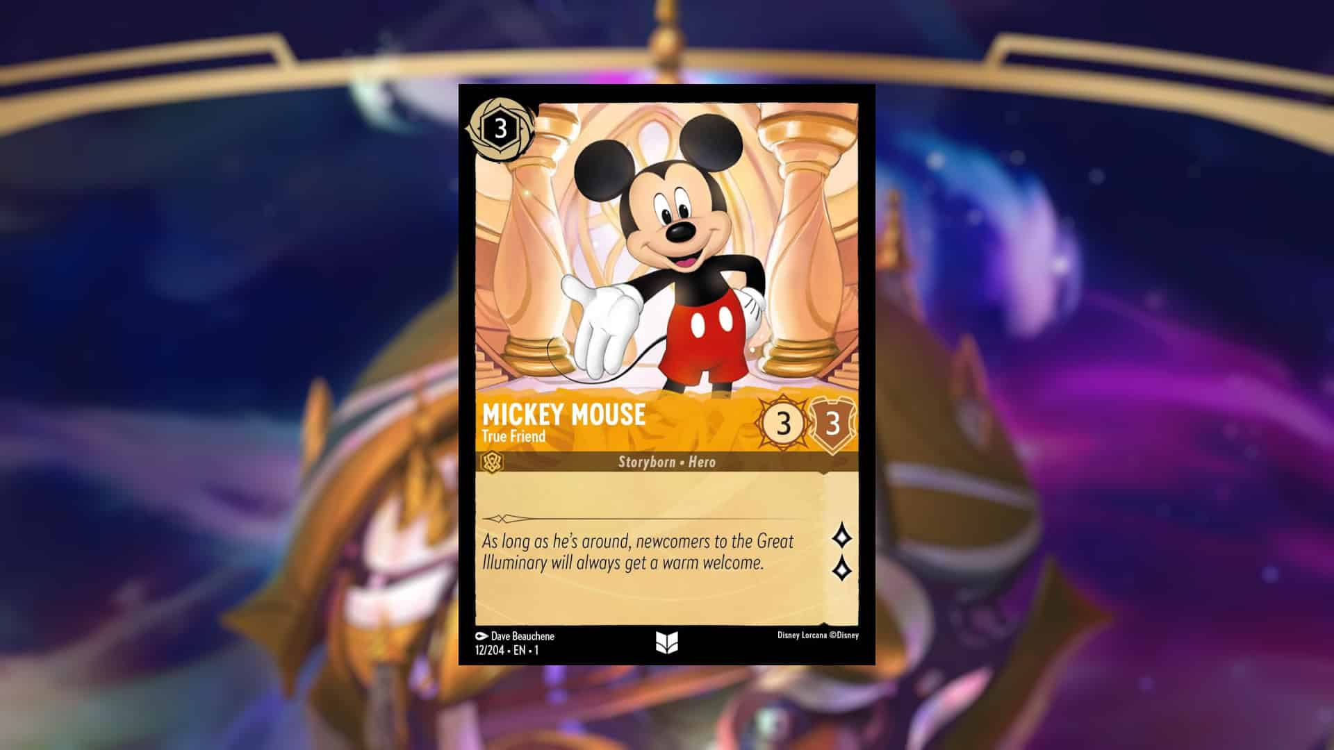 Picture of an uncommon card from Disney Lorcana