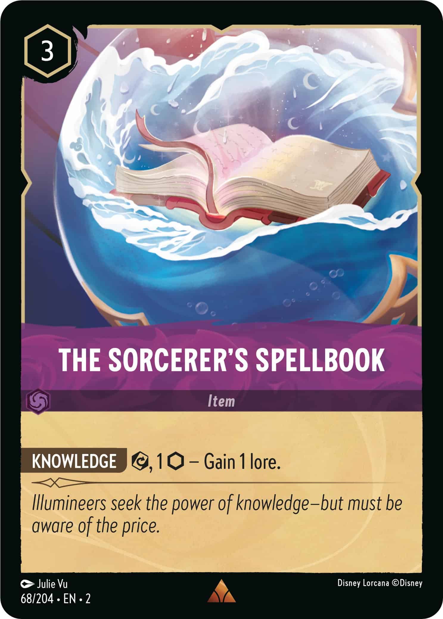 The Sorcerer's Spellbook from Disney Lorcana Rise of the Floodborn