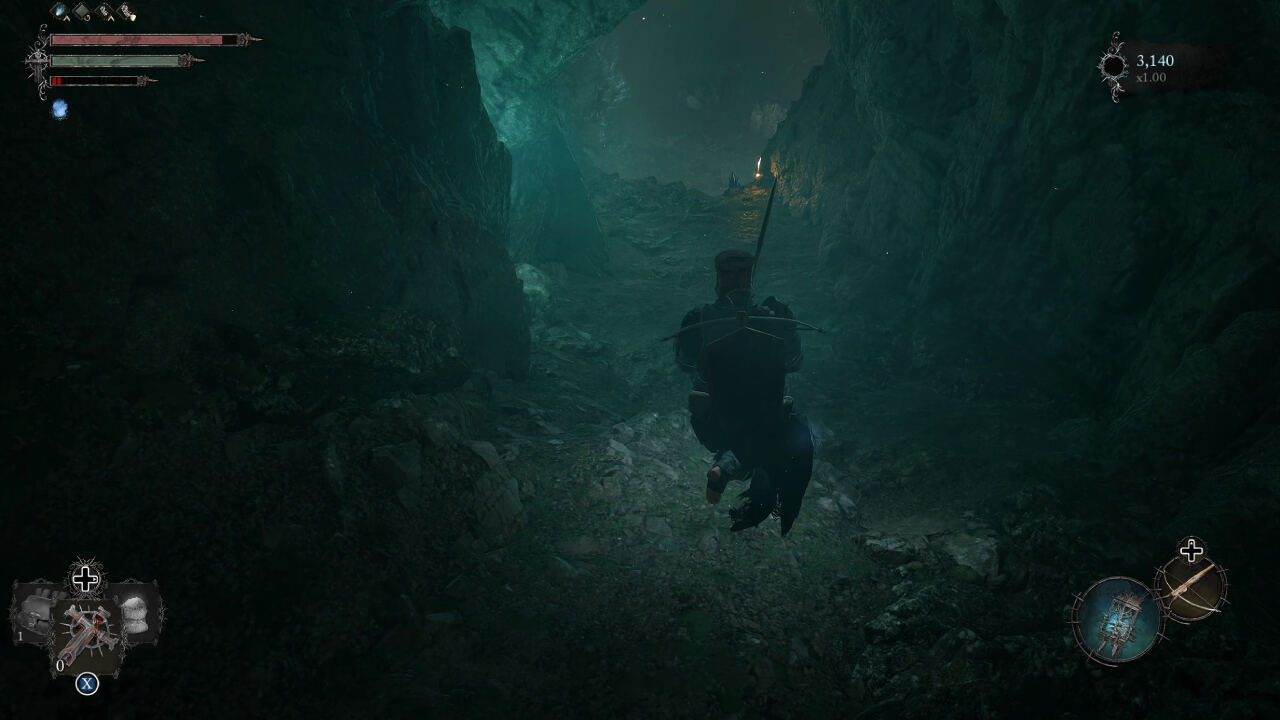 Lords of the Fallen Rune Tablet locations: A player approaches the location of the Cracked Rune Tablet.