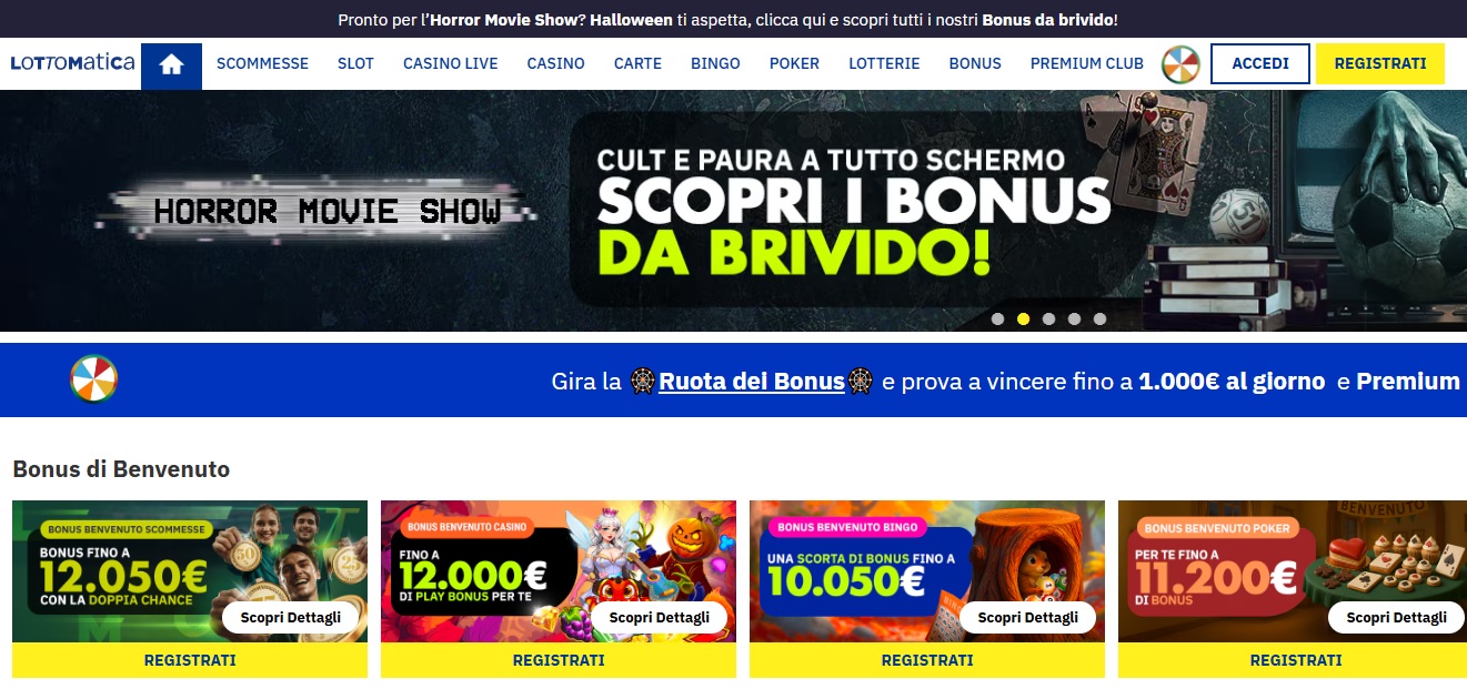 Lottomatica mette a disposizione dei giocatori numerosi bonus e promozioni