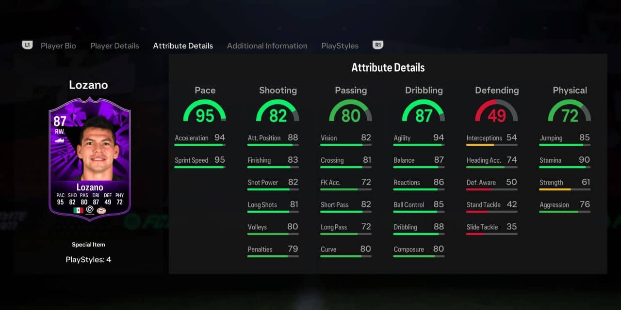 lozano fc pro live player profile fc 24