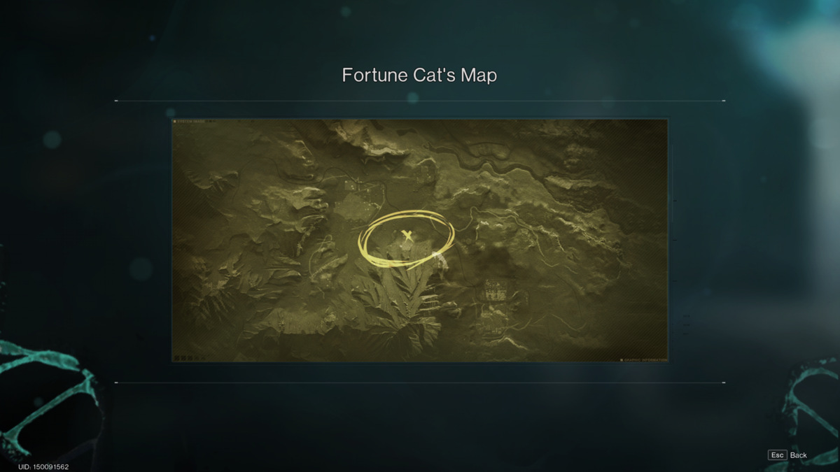 Once Human Lucky Cat: Fortune Cat's Map.