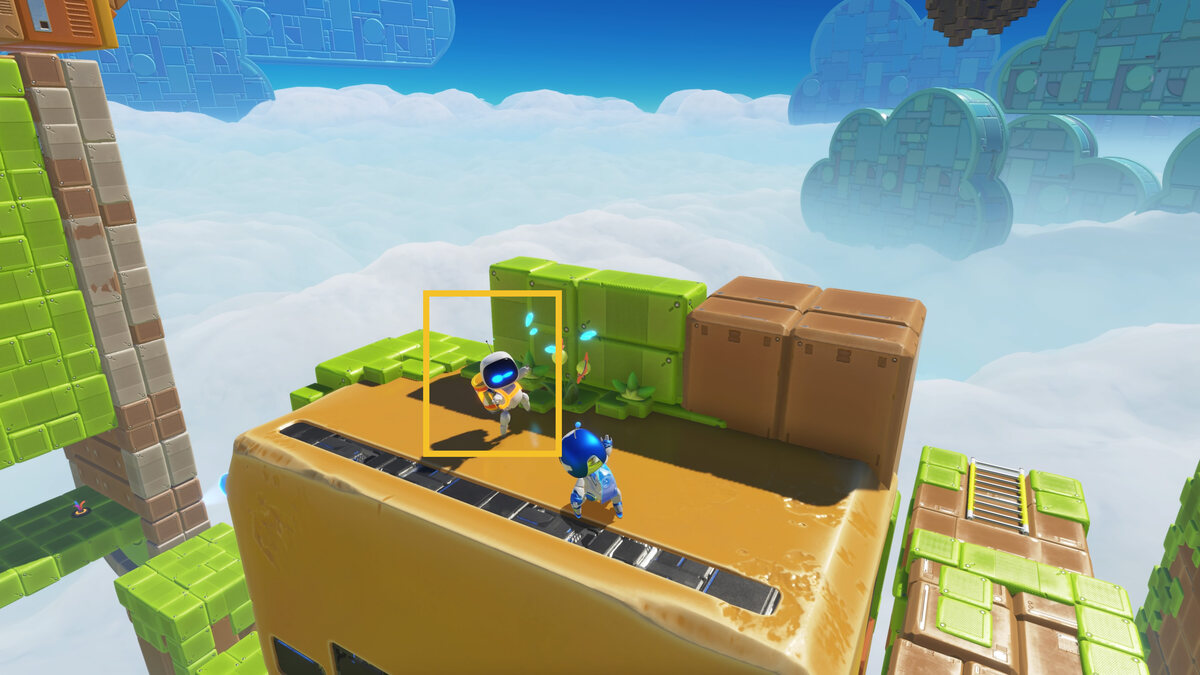 Astro Bot Luna Sola: Astro exploring the Luna Sola level.