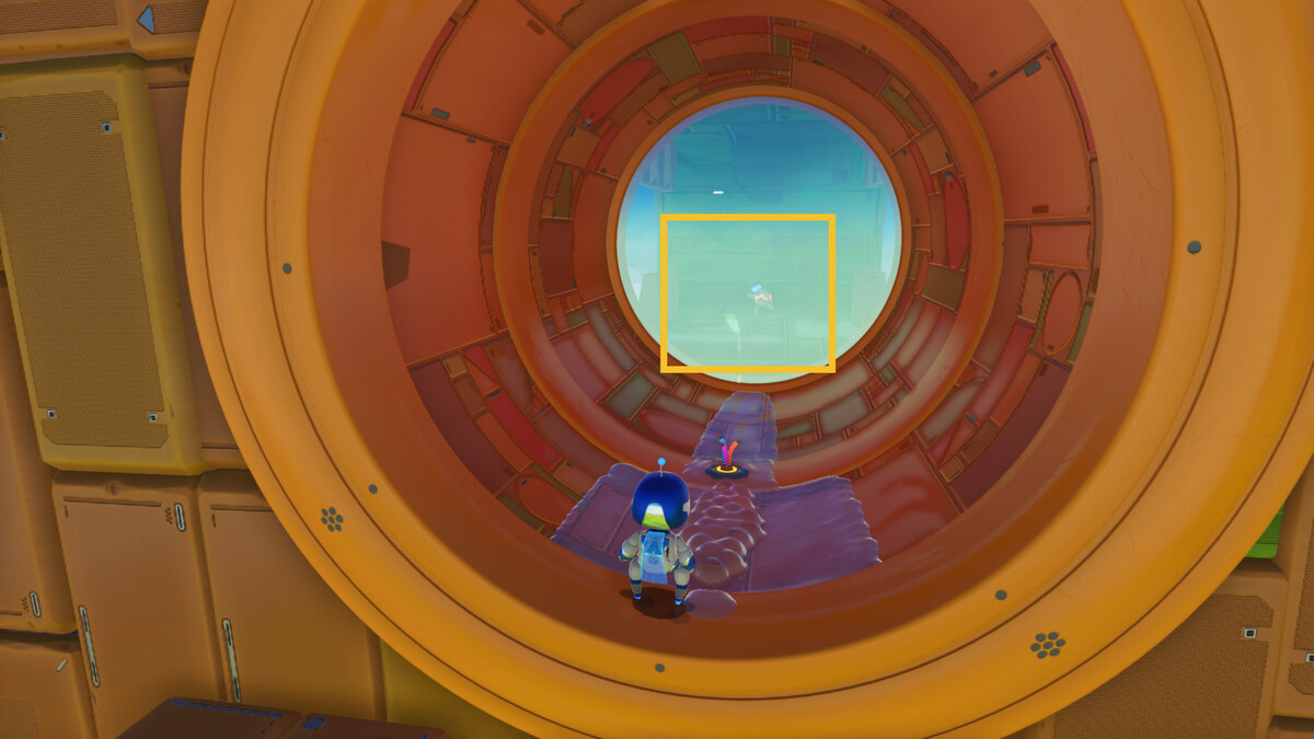 Astro Bot Luna Sola: Astro exploring the Luna Sola level.