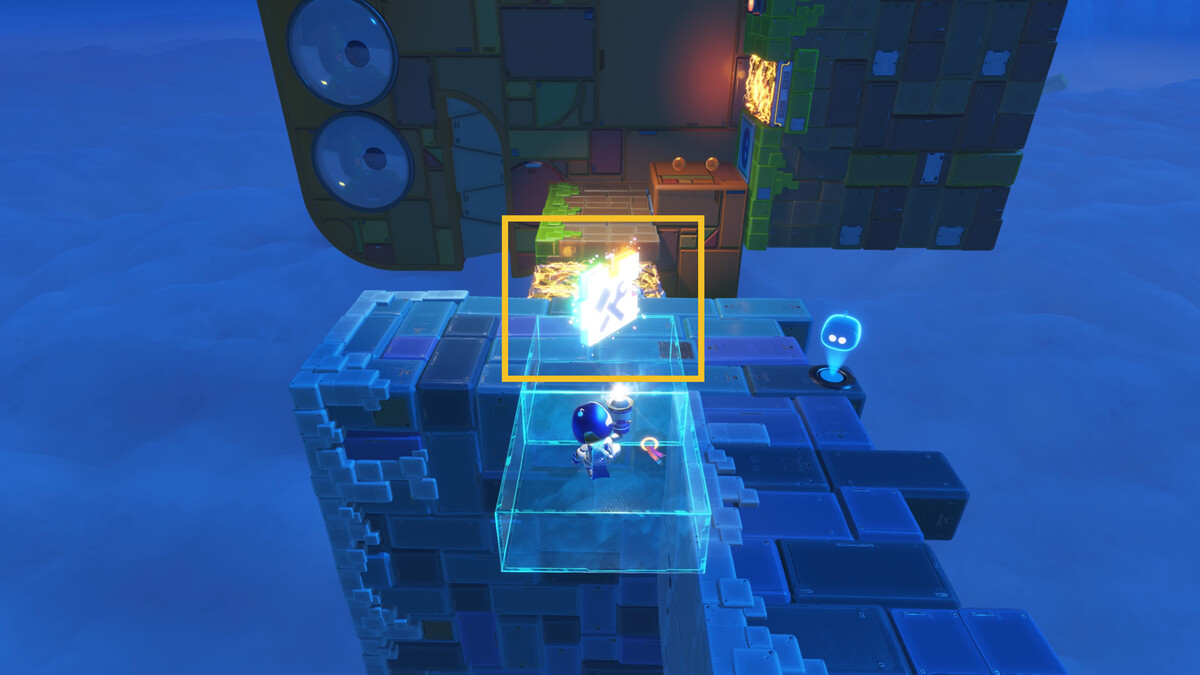 Astro Bot Luna Sola: Astro exploring the Luna Sola level.