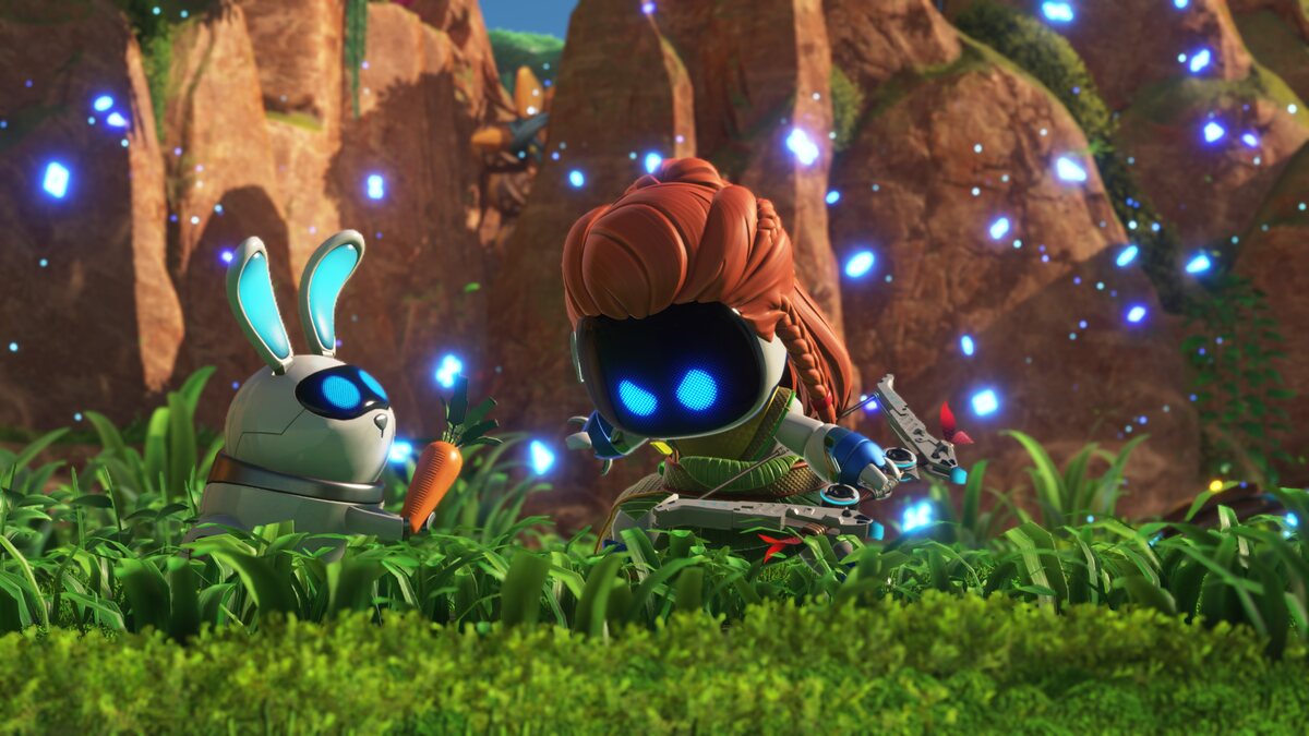 Astro Bot Machine Learning: Astro exploring the Machine Learning level.