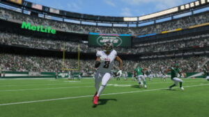 best young players madden 24: Kyle Pitts runs a route