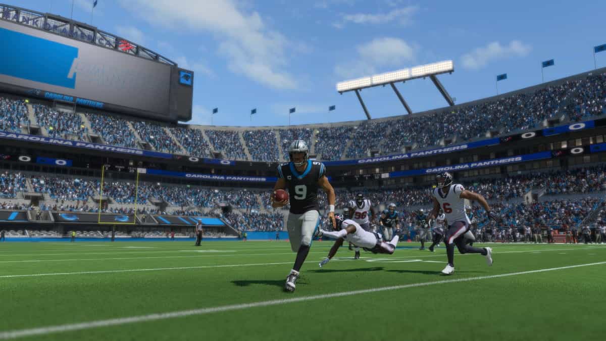Carolina Panthers NFL PS4 screenshot showcasing one of Madden 24's best teams to rebuild.