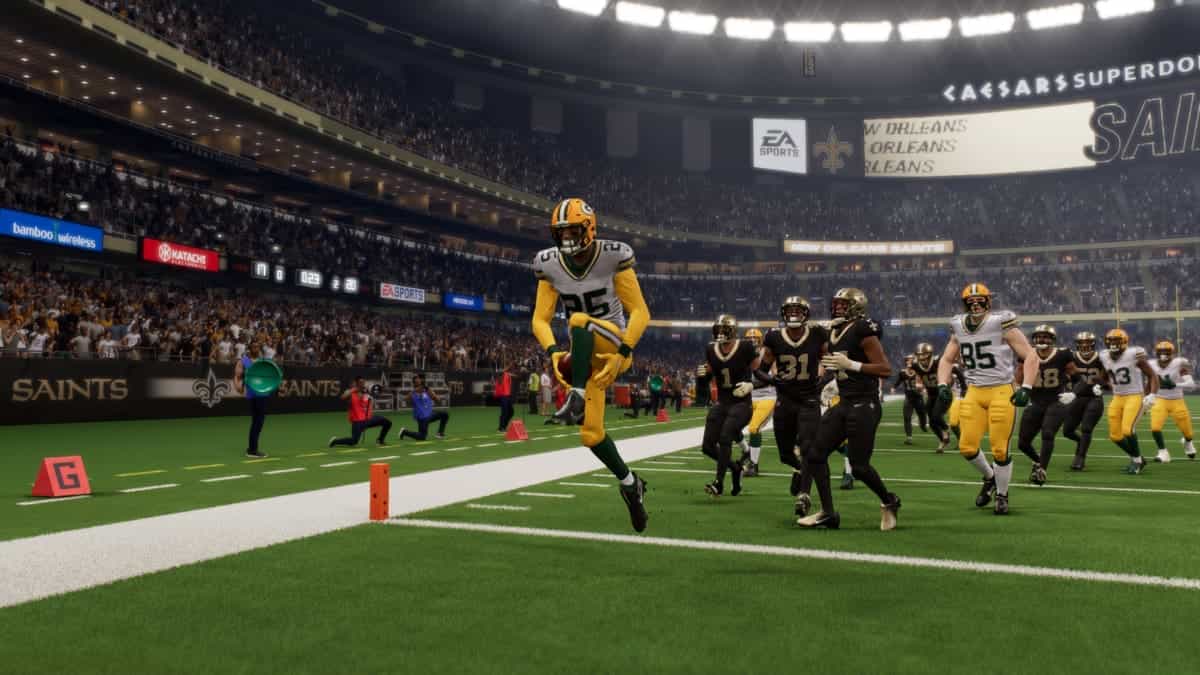 Nfl 18 PS4 screenshots featuring how to celebrate in Madden 24.