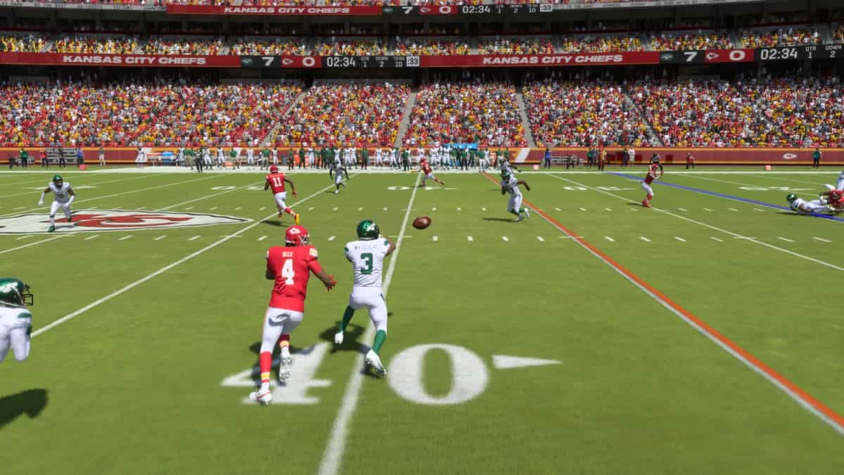 madden 24 best plays: Jordan Whitehead intercepts a pass for Rashee Rice