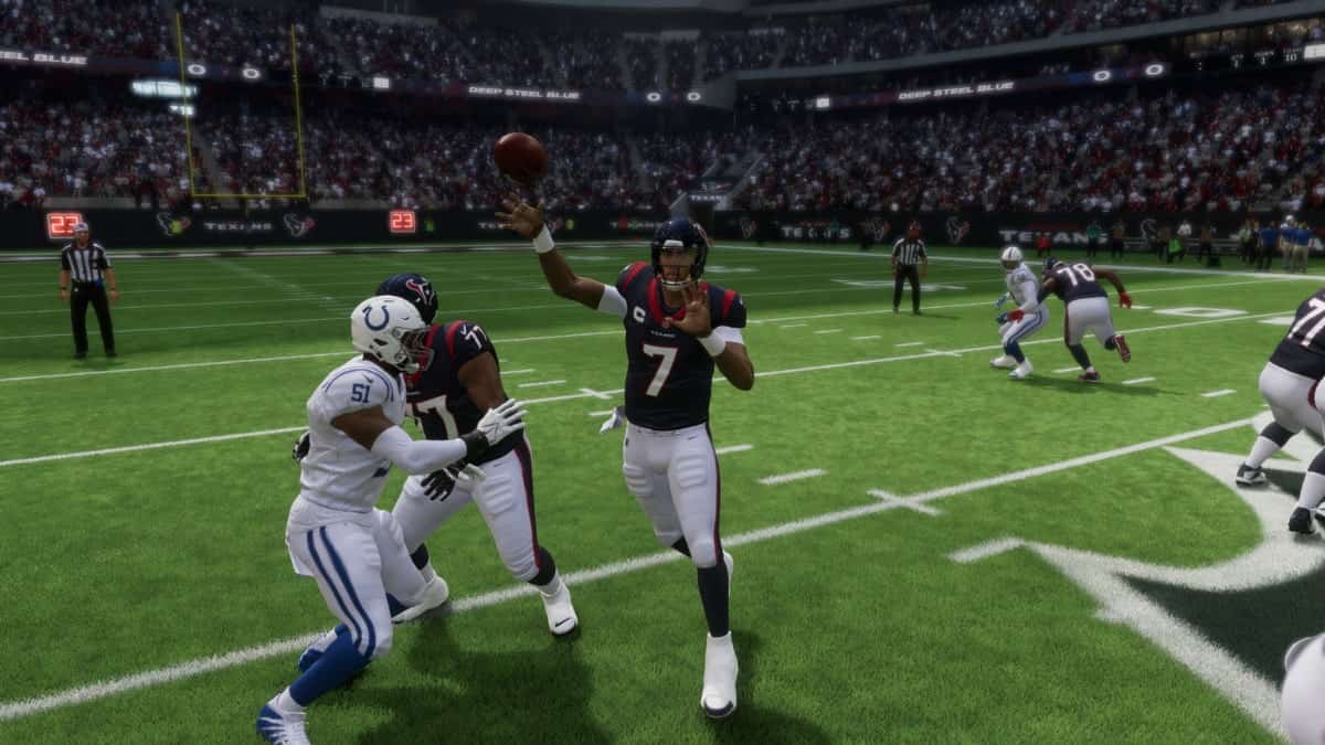 Get a sneak peek of the Madden 24 Player Ratings Update with this exclusive NFL 17 screenshot featuring C.J. Stroud, who is poised for a monumental boost.