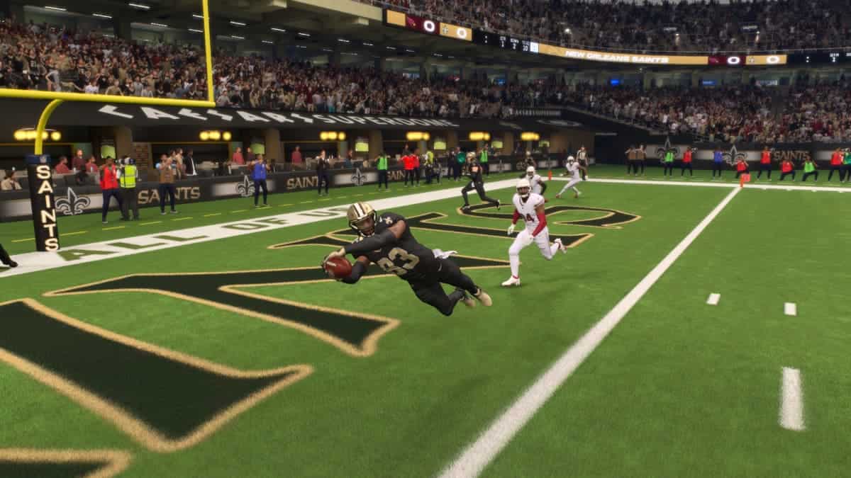 New Orleans Saints NFL Madden 24 screenshot.