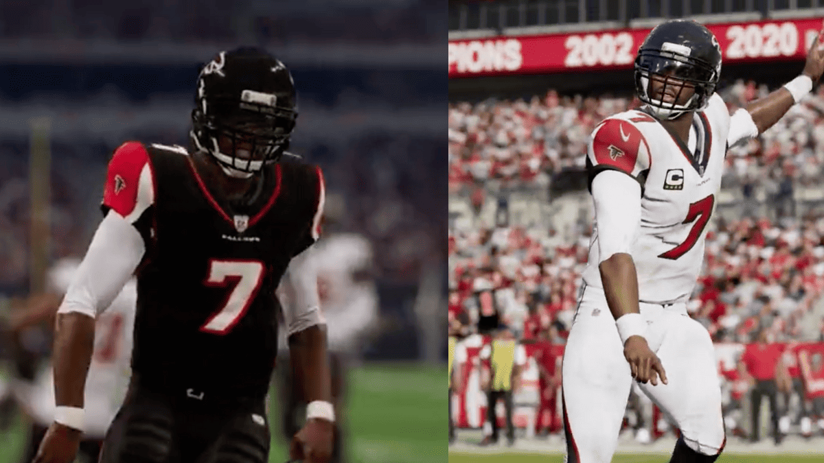 The Atlanta Falcons face off against the Atlanta Falcons in a thrilling Madden 24 matchup featuring Michael Vick as the star player.