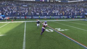 A Madden 25 player makes a catch