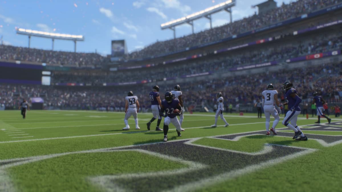 Madden 25 how to stiff arm: Derrick Henry scores a touchdown