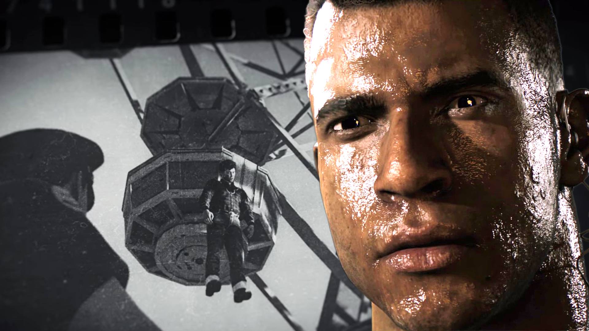 Lincoln Clay from Mafia 3 in front of Richie on the Ferris Wheel