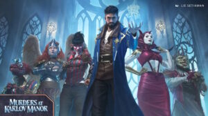 Some of the key characters in Murders at Karlov Manor.