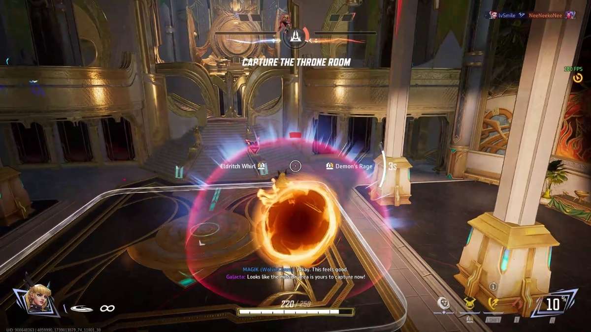 Magik using Stepping Discs in Marvel Rivals