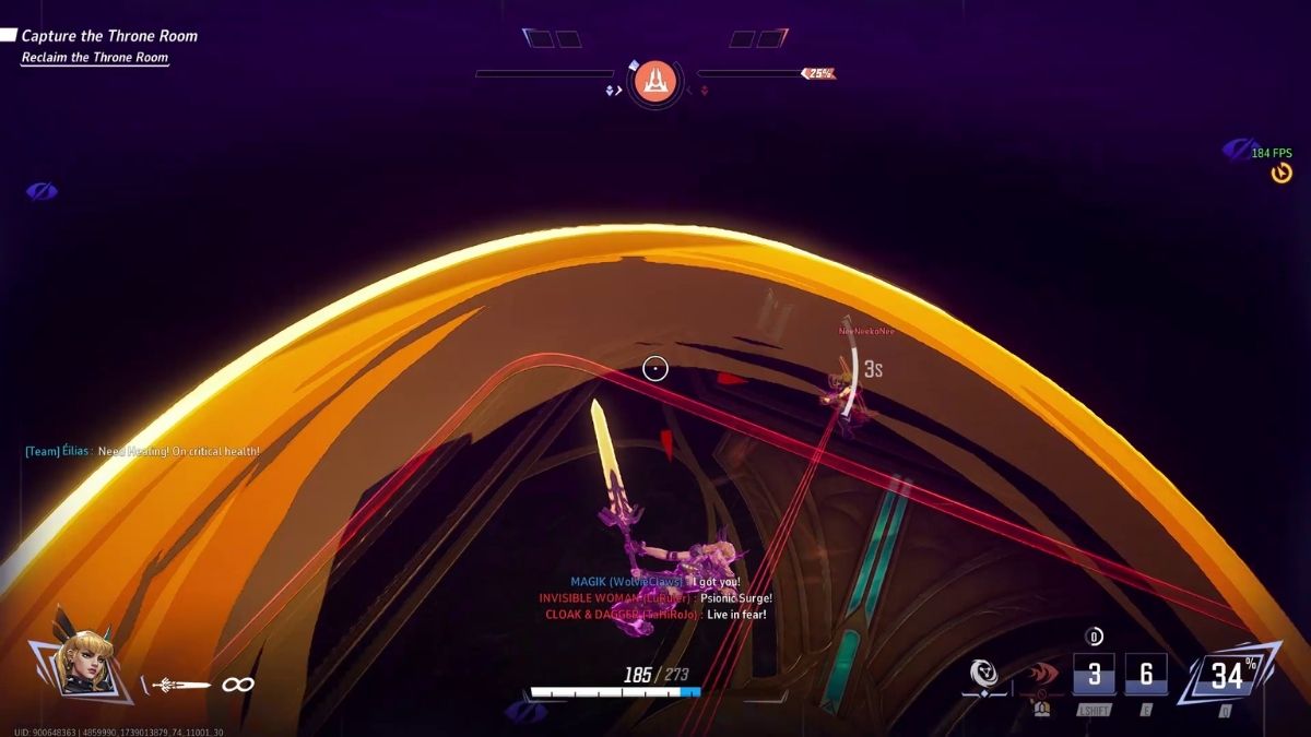 Magik using Eldritch Whirl in Marvel Rivals