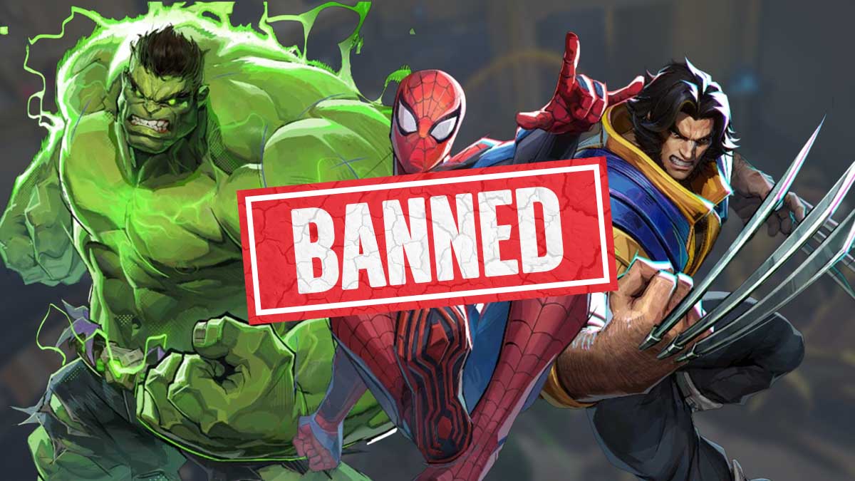Banned Marvel Rivals heroes