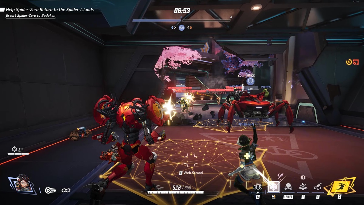 Peni Parker fighting foes in Marvel Rivals.