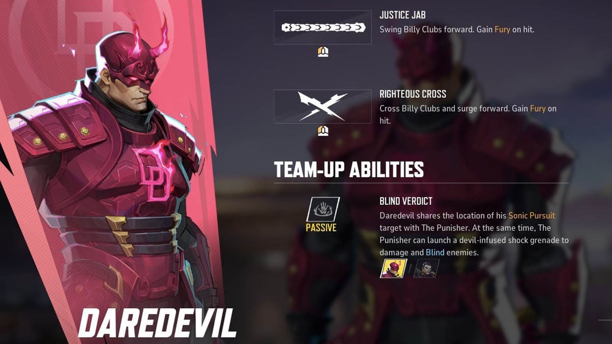 Daredevil's abilities in Marvel Rivals