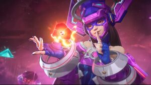 Marvel Rivals Galactus winking and holding a finger to her lips