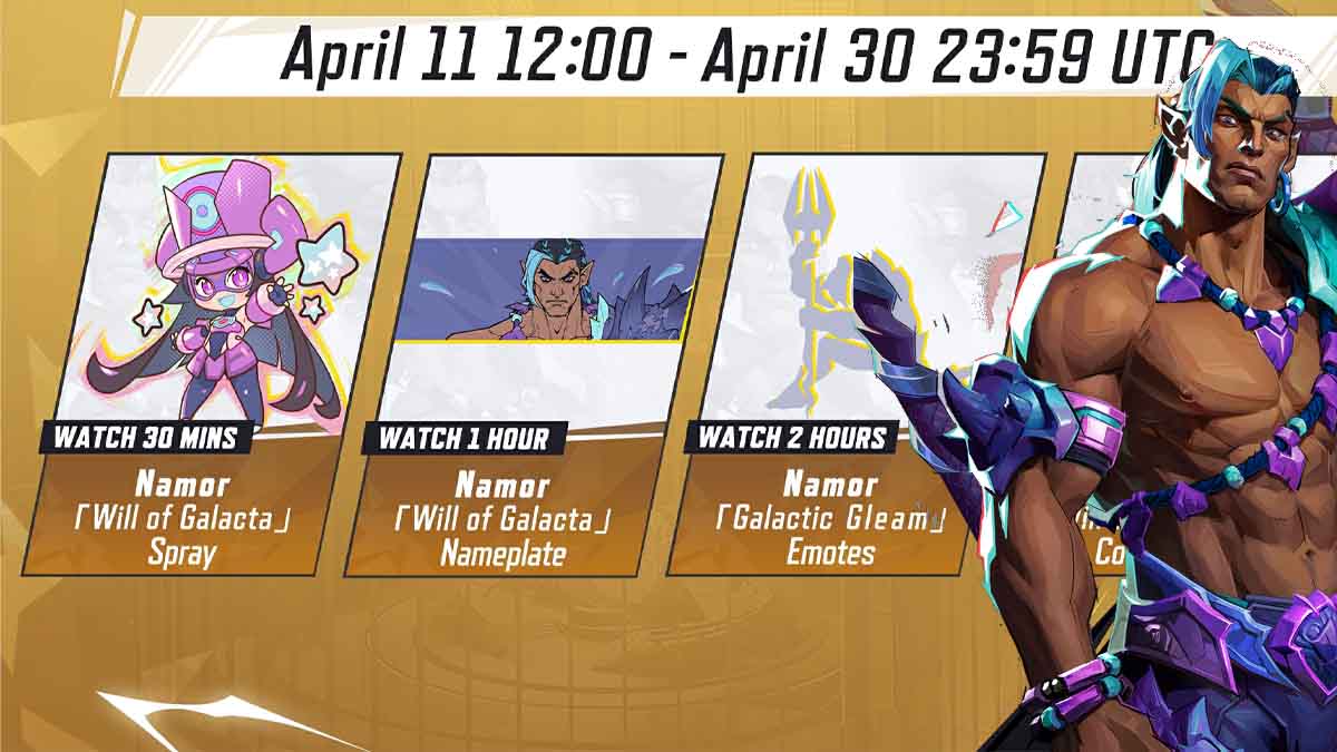 Free Namor "Will of Galacta" skin in Marvel Rivals