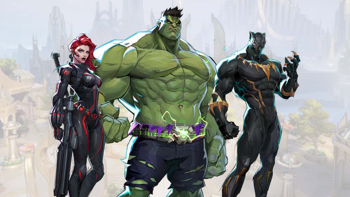 Hulk, Black Widow, and Black Panther in Marvel Rivals