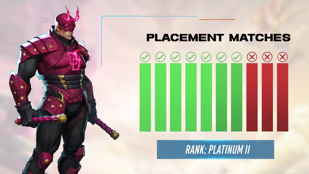 Placement matches in Marvel Rivals with Daredevil