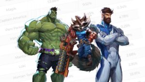 Hulk, Rocket Raccoon and Mister Fantastic in Marvel Rivals