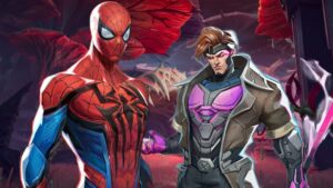 Marvel Rivals Spider-Man standing next to Gambit