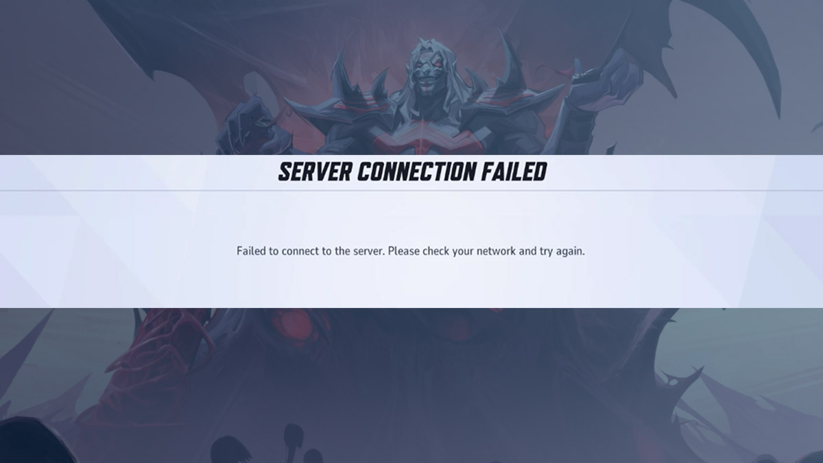 Marvel Rivals connection error