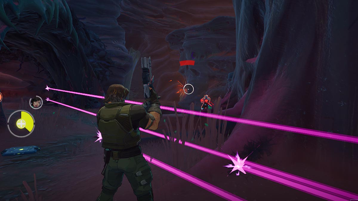 Winter Soldier shooting Star Lord in Marvel Rivals Season 3 on the new Klyntar map