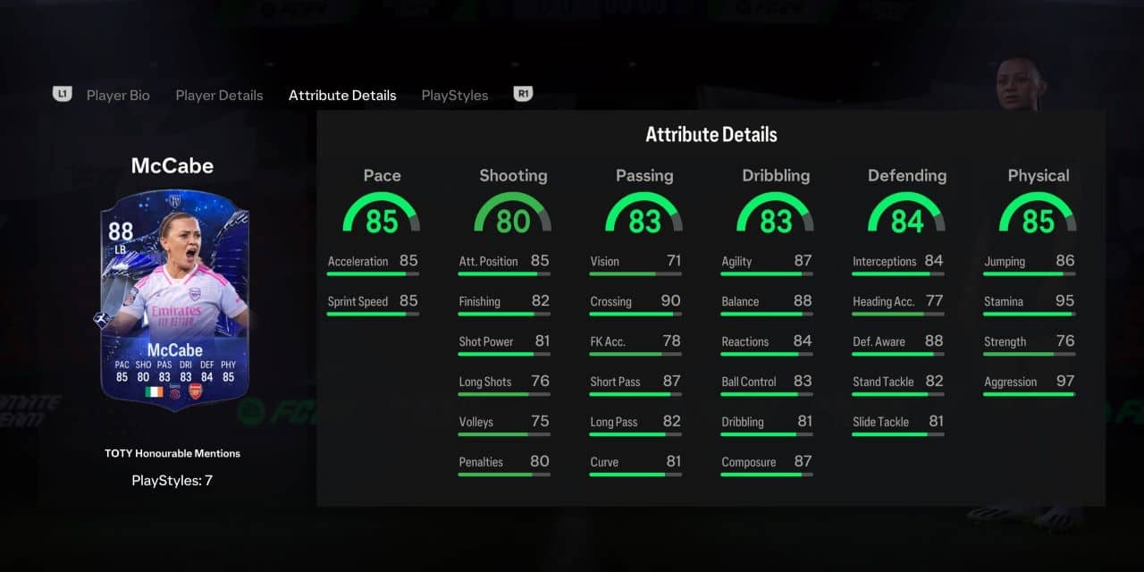 mccabe toty honourable mentions player profile fc 24