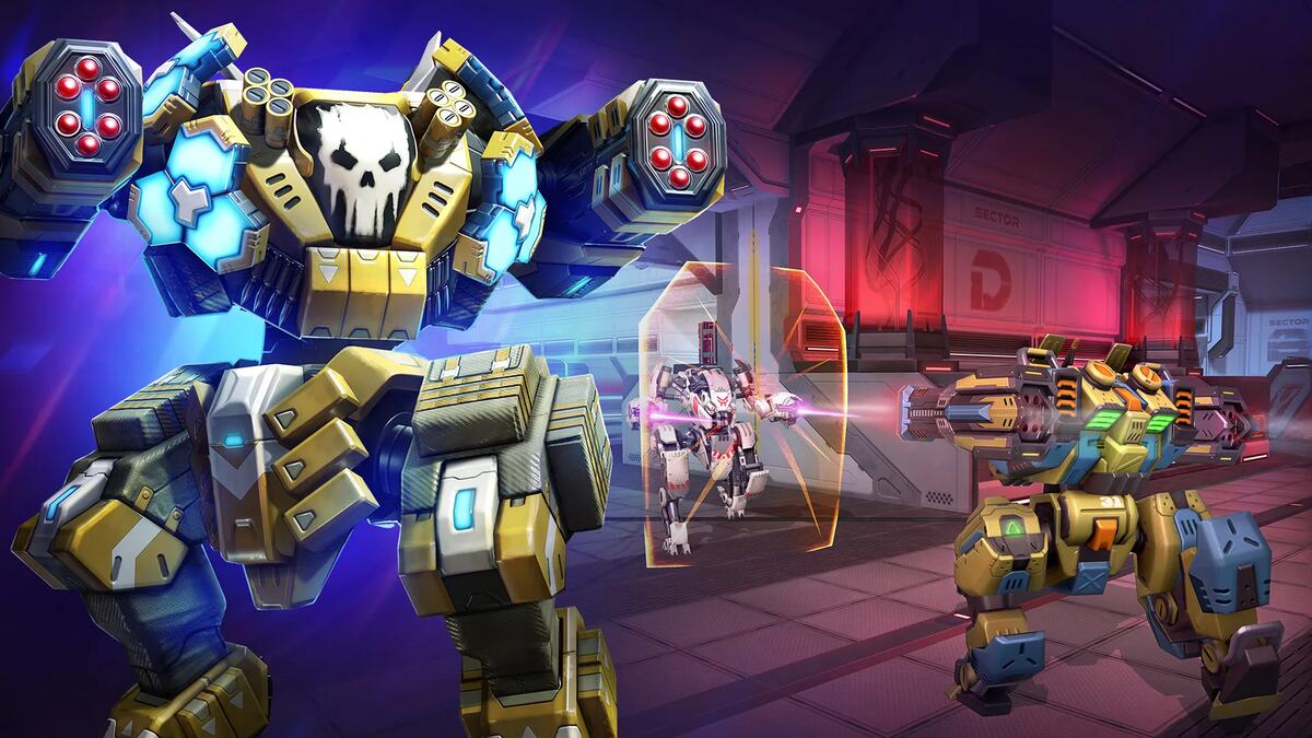 Mech Arena codes: mechs fighting.