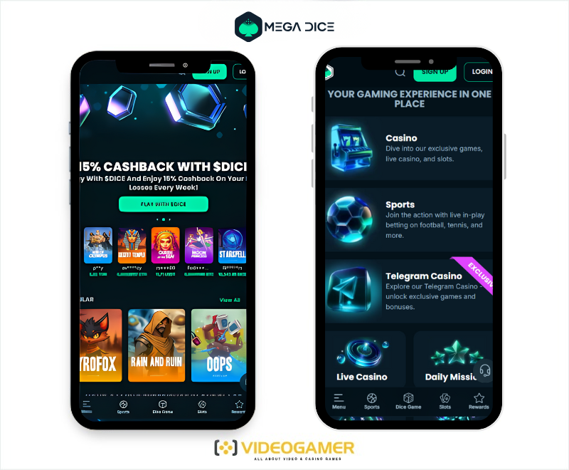 mega dice ξενα online casino