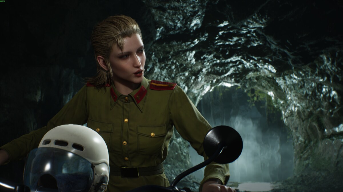 Metal Gear Solid Delta: Snake Eater review: Eva on her motorbike.
