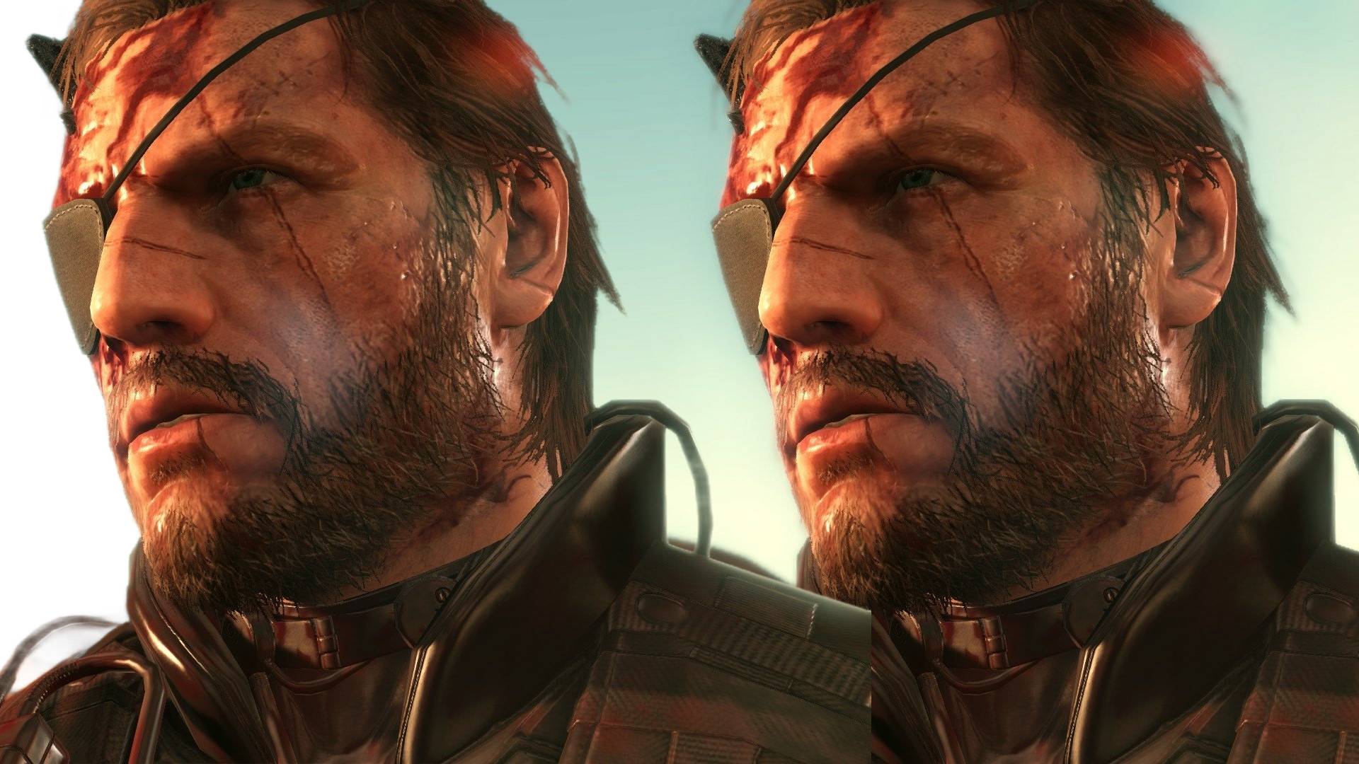 Metal Gear Solid V two Big Boss characters next to each other