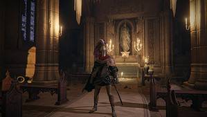 Our player stands in the Prayer Room where Millicent appears