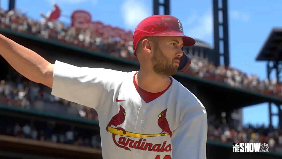 In the highly anticipated video game MLB The Show 23, a baseball player is engrossed in throwing a ball during the Trick or Treat program.