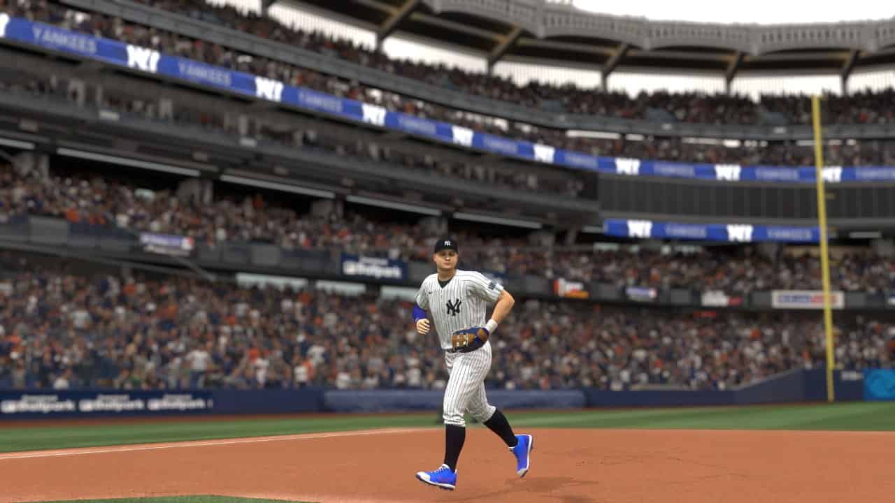 how to change positions in mlb the show 24: Player runs off of field