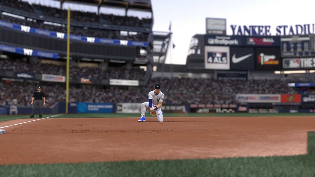 MLB the show 24 skill sets: Player fields ball at third base
