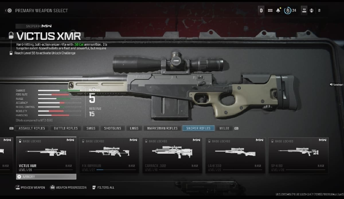 A screenshot showcasing the Best Victus XMR loadout in Call of Duty Black Ops 2.
