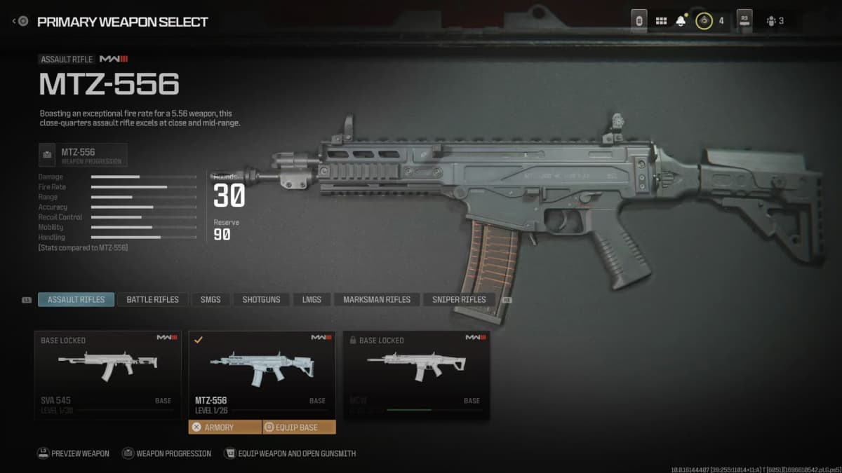 A screenshot of a weapon in Call of Duty Black Ops 2 featuring the MW3 best zombies loadout.